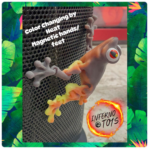 Inferno Heat Activated Color Changing Tree Frog (Flexible)(Magnetic)