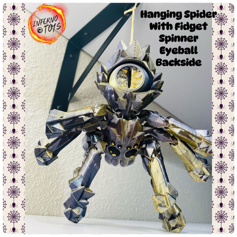 Inferno Hanging Spyder w/ Fidget Spinner Eyeball (Flexible)
