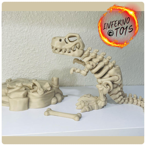 Inferno T-Rex Skeleton 3 Piece Set (Flexible)