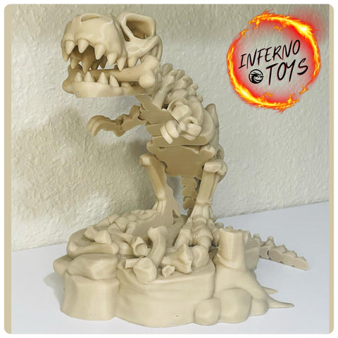 Inferno T-Rex Skeleton 3 Piece Set (Flexible)