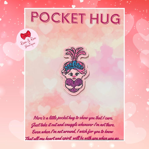 Pink Princess Troll Pocket Hug