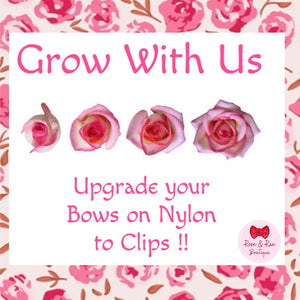 Grow With Us: Nylon Bows to Clips
