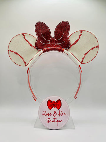 Baseball Mouse Ears (One Size)