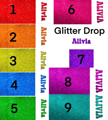 Personalized GLITTER Name Puff Bow (Multiple Design & Size Options)