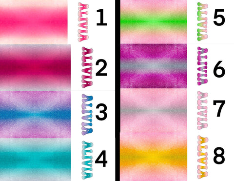 Personalized OMBRE Name Puff Bow (Multiple Design & Size Options)