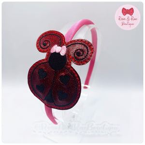 Ladybug Embroidered Headband (One Size)