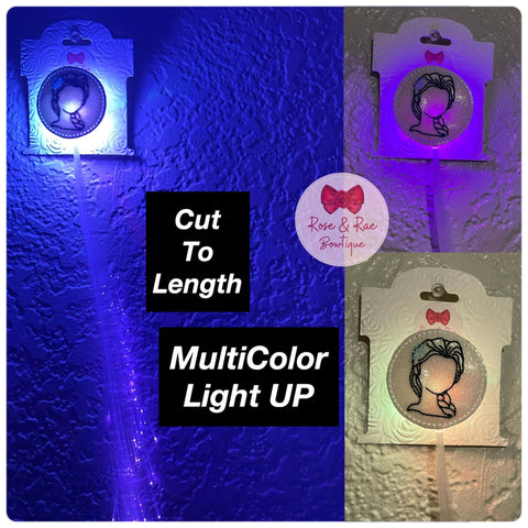 Ice Princess LED Light Up Hair Clip (Cut to Desired Length)